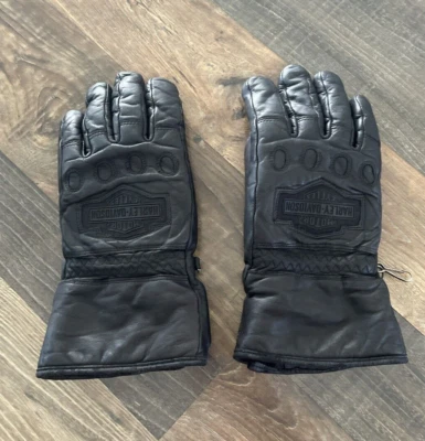 Harley Davidson Gloves Black Leather Women’s Size Small Motorcycle - Image 1 of 4