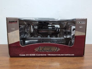 1/64 Case IH 6088 Combine w/ 8 Row Corn Header, ERTL Authentics #2 Black Chase - Picture 1 of 4