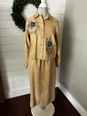 Falda y chaqueta para mujer Bechamel Petites color tostado floral talla PM (B2) Foto 1 de 4