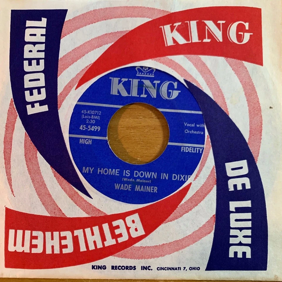 Wade Mainer - My Home Is Down In Dixie // 7" - 1. US-Press. 1961 - TOP - Bild 1 von 1