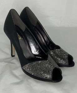 Jumex Damen Pumps Hoch Peep Toe Glitzer 10 cm Neu Größe 40 - Bild 1 von 8