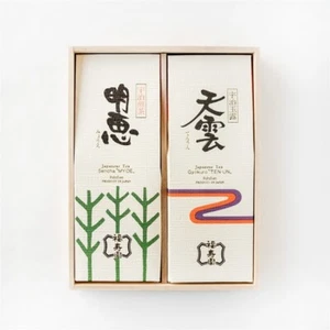 Kyoto Fukujuen Uji Teeservice Uji Gyokuro Sencha in Holzbox Japan - Bild 1 von 5