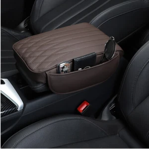 Funda Cojín Reposabrazos Coche SUV Cuero PU Consola Central Caja Almohadilla Bolsillo Lateral×1 - Imagen 1 de 11