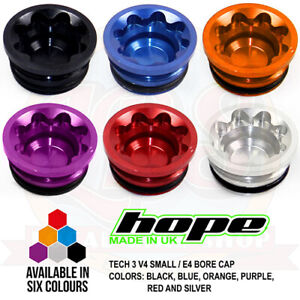 Hope Tech 3 V4 Small / E4 Brake Bore Cap - All Colors - Brand New
