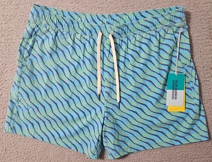 Fair Harbor Herren The Bungalow kurze Badehose - blau grün Seabay gefüttert 8" 2XL - Bild 1 von 8