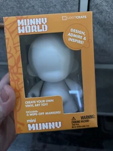 Munny World Create Your Own Vinyl Art Mini Toy Kidrobot Loot Crate Exclusive NEW - Picture 1 of 5