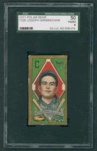 1911 T205 Polar Bear Baseball Joeeph "Joe" Birmingham SGC 4 - Picture 1 of 2