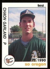 1990 Best Cards Southern Oregon A's CHAON GARLAND RC ATHLETICS A'S HAVERFORD