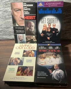 Danny Devito 4 VHS Movie Lot - Get Shorty - Heist - Living Out Loud - Ex+ - Picture 1 of 5