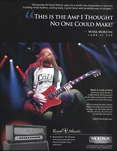 Anuncio de amplificador de guitarra Lamb of God Mark Morton 2012 Mesa Boogie Royal Atlantic - Imagen 1 de 3