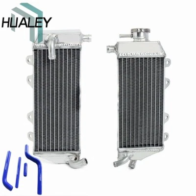 Radiador de aluminio y manguera azul para Yamaha YZ125 YZ 125 2002 2003 2004 Foto 1 de 4