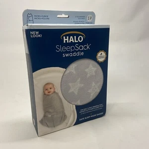 Disney Baby HALO SleepSack Swaddle 100% Cotton Confetti Mickey Grey 3-6 Months - Picture 1 of 7