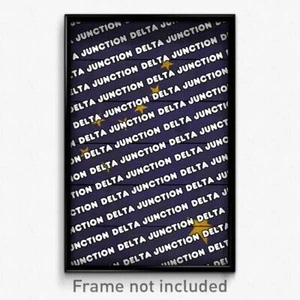 Delta Junction Alaska Poster (AK City Souvenir 11x17 Town Print) - Picture 1 of 1