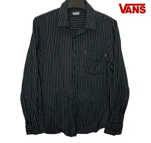 Vans Freizeithemd Gr. Small Herren Knopfleiste, Langarm, Tasche, gestreift, schwarz - Bild 1 von 4