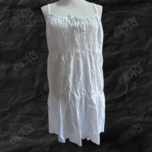 Old Navy Sommerkleid Damen Gr. XS weiße Öse ärmellos verstellbar fließend Fee - Bild 1 von 12