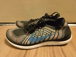 Größe 9,5 - Nike Free 4.0 Flyknit schwarz Laufschuhe Gehen Komfort Freizeit - Bild 1 von 9