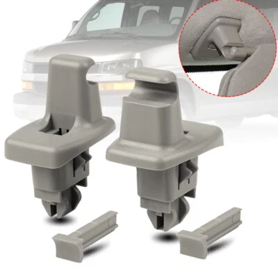 2X Sun Visor Retainer Clip for Chevrolet Express GMC Savana 1500 2500 3500 03-14 - Image 1 of 4