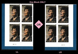 US 5259 Black Heritage Lena Horne F plate block 4 MNH 2018 - Picture 1 of 1