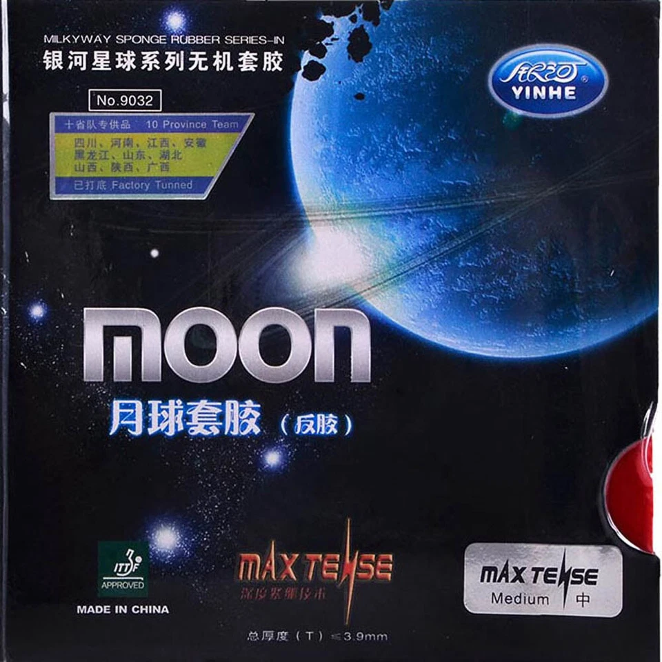 Galaxy / YINHE Moon Pips-In Table Tennis Rubber/Sponge (MAX TENSE) 9032, New USD