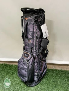 New With Tags Mizuno BR-D3 Black Camo/Copper 4-Way Stand Golf Bag with Rainhood - Picture 1 of 9