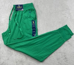 Polo Ralph Lauren Men's Lightweight Logo Sleep Jogger Pants Green Large - Picture 1 of 9