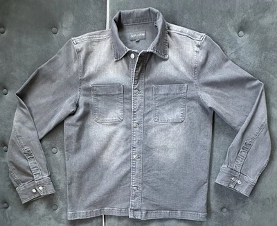 Men's Slate & Stone Denim Workwear Jacket - Gray - Size Medium Distressed - Image 1 of 4