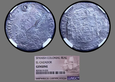 1783MO FF Mexico 1 Real El Cazador Shipwreck NGC Graded AMAZING DETAILS #035 - Image 1 of 3