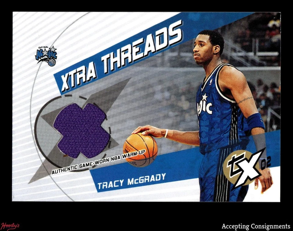 2002-03 Topps Xpectations Xtra Threads #XTTM Tracy McGrady B GAME USED JERSEY - Image 1 of 2