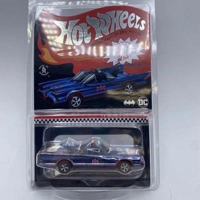 Hot Wheels Red Line Club RLC Exclusive Classic TV Series Batmobile w/protector - Image 1 of 2