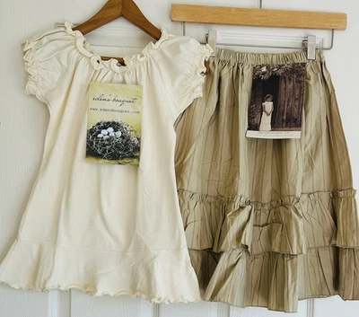 Eden’s Bouquet Fine Things Christmas Skirt Shirt 2 Pc Lot NWT Girls 6 $184 - Image 1 of 4