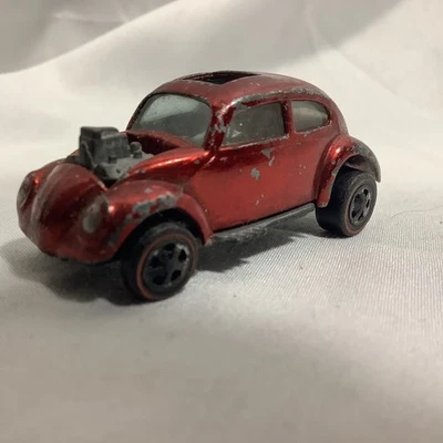 Hot Wheels Redline PERSONALIZADO VOLKSWAGEN VW ROJO EE. UU. Blanco Interior  Foto 1 de 4
