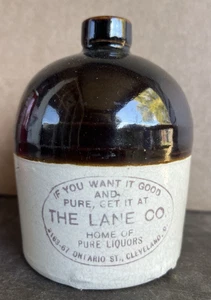 Lane Company Cleveland Ohio Mini Krug Antik Schnaps Promo Keramik 1890er - Bild 1 von 23