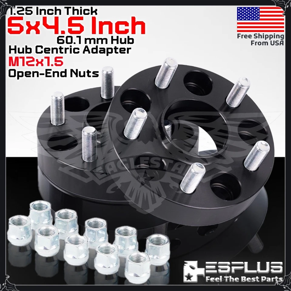 2pc 32mm HUB CENTRIC WHEEL SPACER 5X4.5” CB 60.1mm 12x1.5 FIT Toyota Lexus - Image 1 of 4