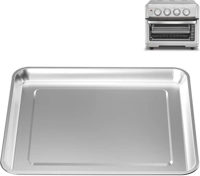 Quality Baking Sheet Pan, 12.4"X11" Stainless Steel Air Fryer Tray Replacement f - Image 1 of 4