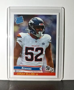 Jonah Elliss Rookie 2024 Panini Rated Rookie Retro NFL #36 Card Broncos 1 of 890 - Picture 1 of 6