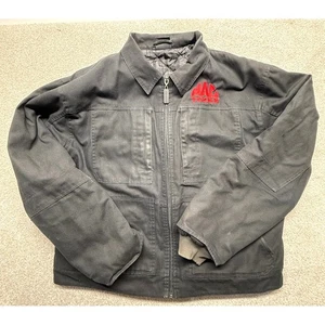 MAC TOOLS Canvas Jacket Mens Black Quilted Lined Full Zip Work Utility 3X - Picture 1 of 11