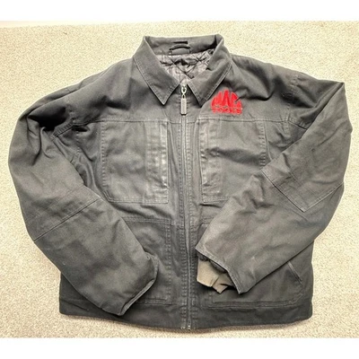 MAC TOOLS Canvas Jacket Mens Black Quilted Lined Full Zip Work Utility 3X - Image 1 of 4