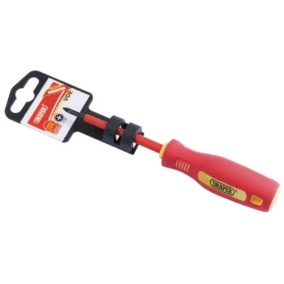 Draper 46527 Fully Insulated Soft Grip Cross Slot Screwdriver No.0 x 75mm - Image 1 of 2