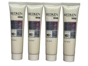 4x REDKEN 16% ACIDIC BONDING CONCENTRATE 5-Min LIQUID MASK 1 oz / 30 ml Ea NEW - Picture 1 of 1