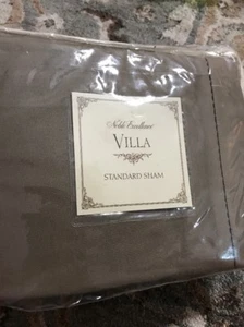 One Noble Excellence Villa Prima Standard Sham Taupe New - Picture 1 of 6