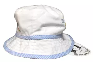 NWT Sarah Louise Baby Infant Toddler Bucket Sun Hat Size 1 Hand Embroidered Kite - Picture 1 of 20