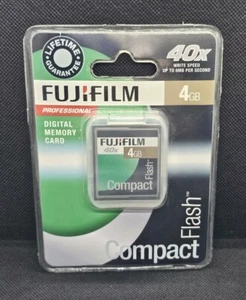 Fujifilm Professional 4GB 40x Compact Flash Digital Memory Card - New & Sealed - Picture 1 of 2