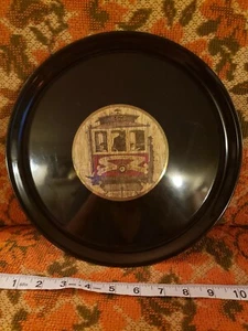 Couroc Monterey California Tray Wood With Brass Inlay 1873 San Fransisco Trolley - Picture 1 of 6