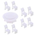 8  + 1 Table Mini Furniture for Dollhouse Diorama Layout 1:100 HO