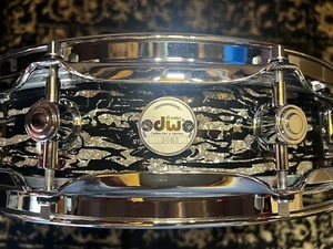 DW 3.14" x 14" Collector's Series Maple Pi Snare Drum - Black Oyster Glass - Picture 1 of 6