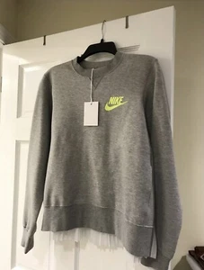 nike sweatershirt light gray size s New - Picture 1 of 11
