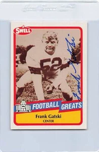 1989 Swell Football Greats 130 Frank Gatski Signed Auto *K6207 - Picture 1 of 2