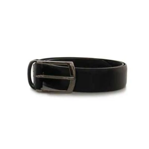 NEW OFFICINE DEL CUOIO Belt Male Leather Black - 145-35-125-NERO - Picture 1 of 2