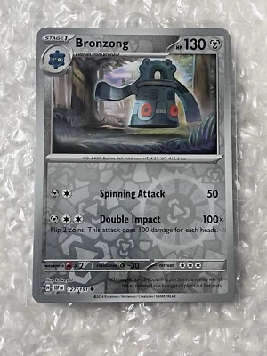 Pokémon TCG Bronzong 127/191 Sv08: Surging Sparks Reverse Holo NM - Image 1 of 2