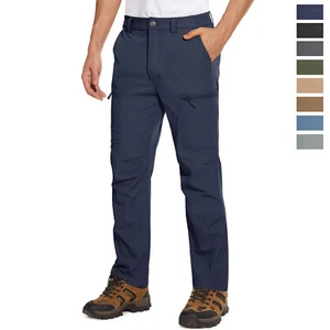 Men's Outdoor Hiking Pants Quick Dry Ripstop Cargo Work Casual Fishing Trousers - Picture 1 of 12